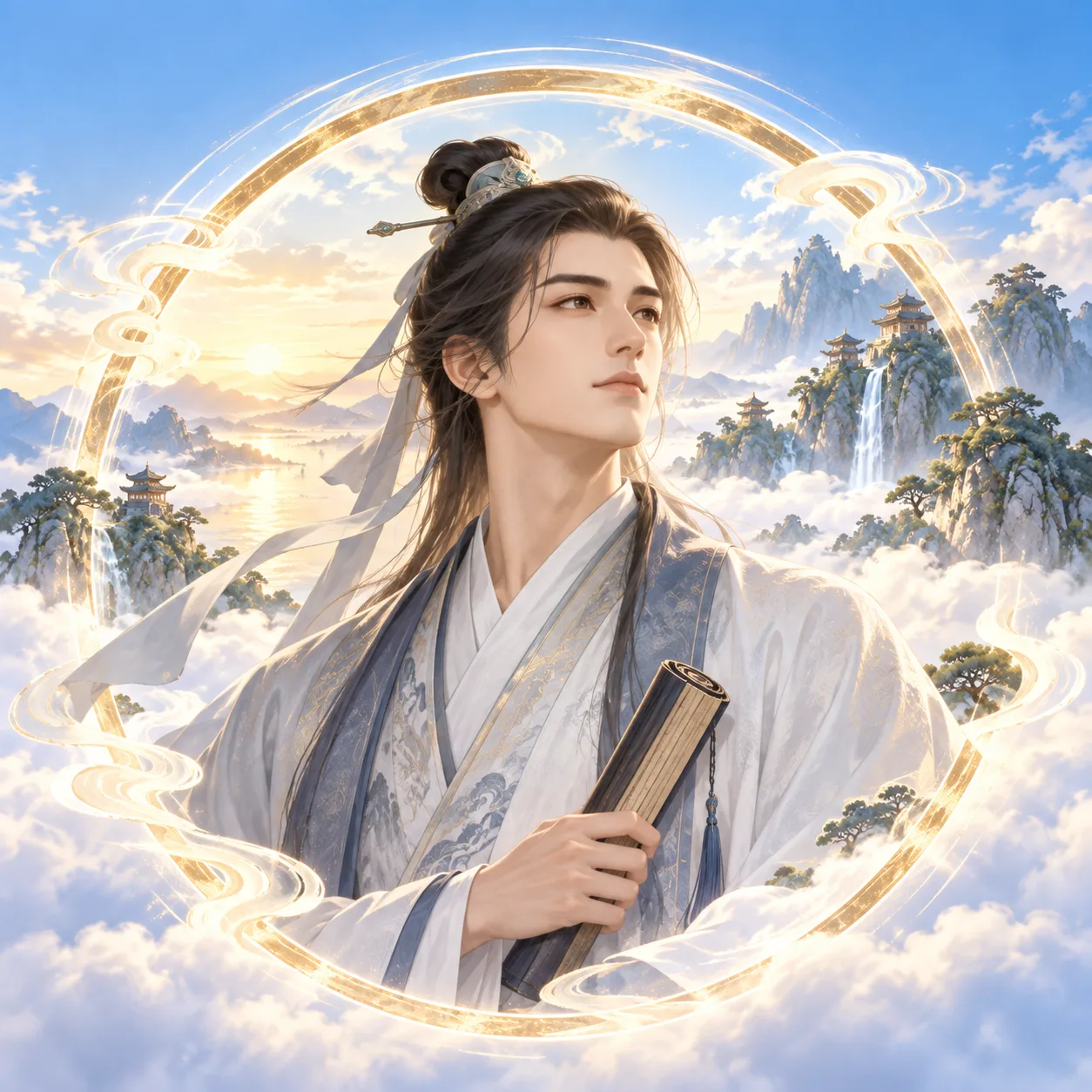 默认诗人头像（艺术化视觉）